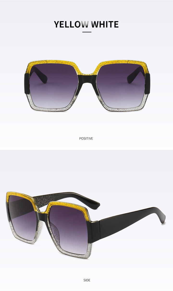 Sparkling Geometric Frame Sunglasses Stornfield