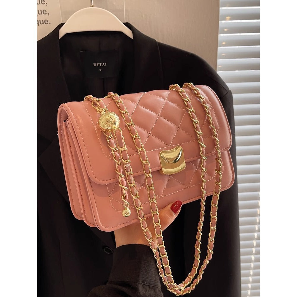 Quilted Chain-Detail Crossbody Bag Stornfield