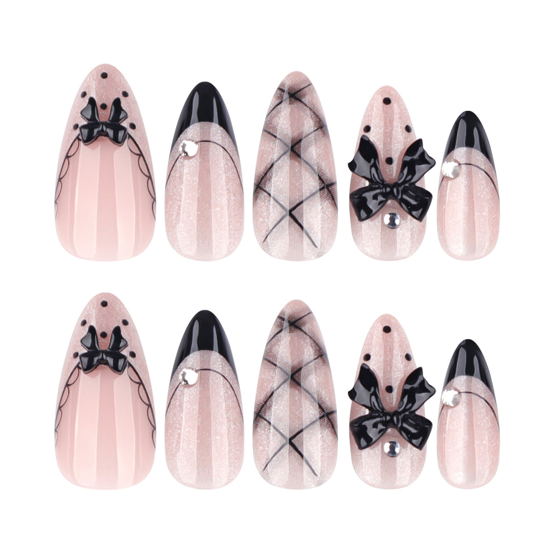 Artful acrylic nails with elegant floral accents Stornfield