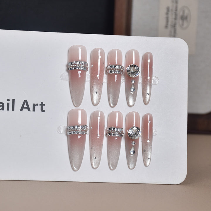 Elegant Floral Design Press-On Nail Extensions Stornfield
