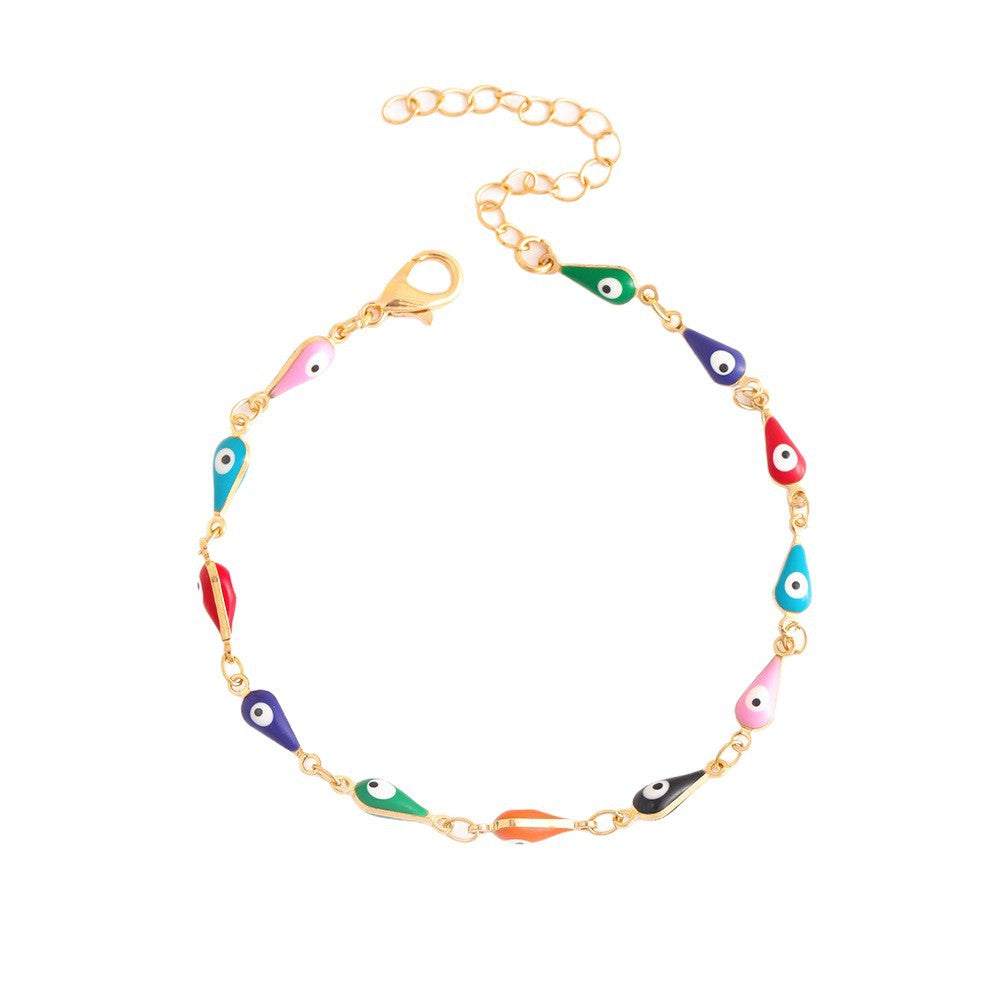 Colorful Evil Eye Charm Anklet Stornfield 1788164324