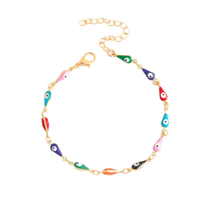 Colorful Evil Eye Charm Anklet Stornfield 1788164324
