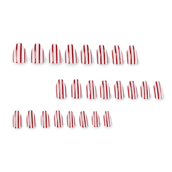 Artistic nail art with striped design Stornfield