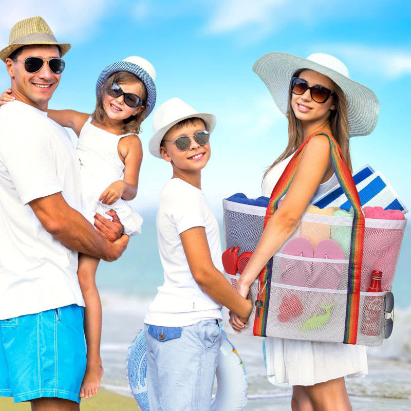 Beach bag with breathable net material Stornfield