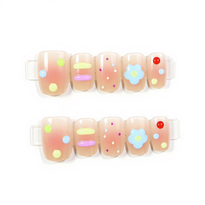 Fun-Themed Press-On Nail Set Stornfield