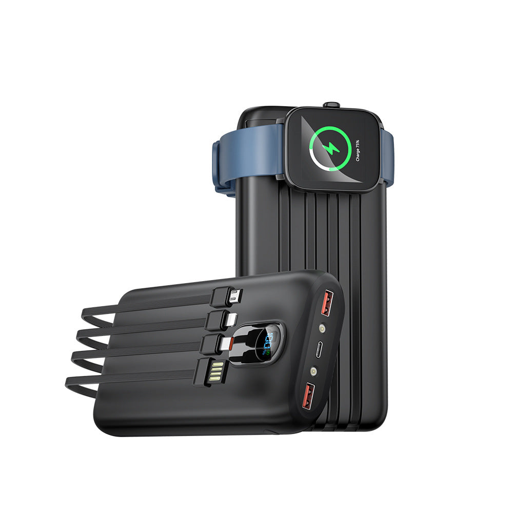 Portable power bank with fast inductive charging and multiple USB ports Stornfield