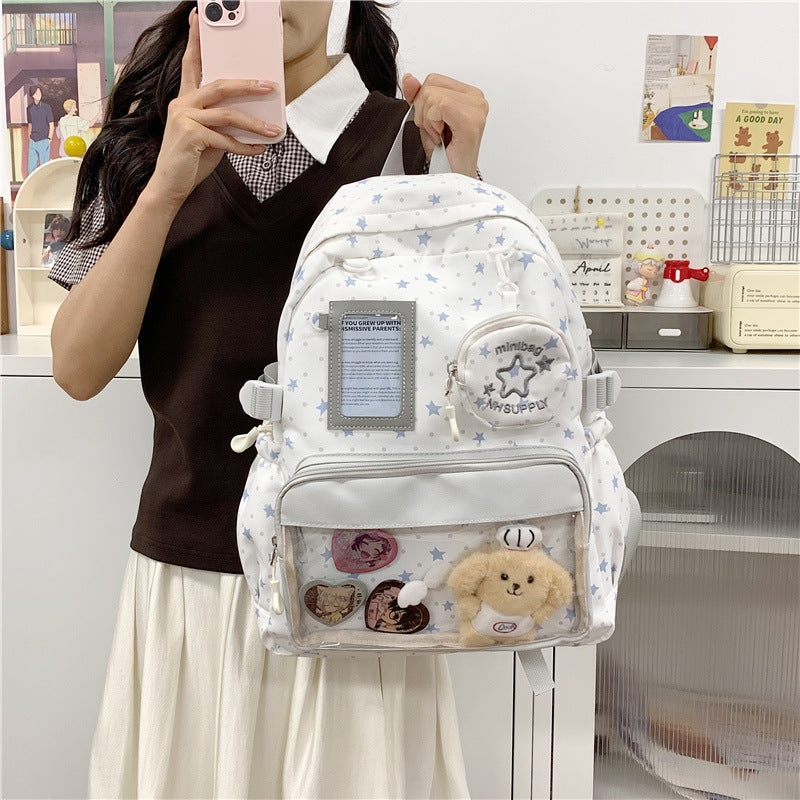 Star-Printed Casual Backpack Stornfield 1791205471