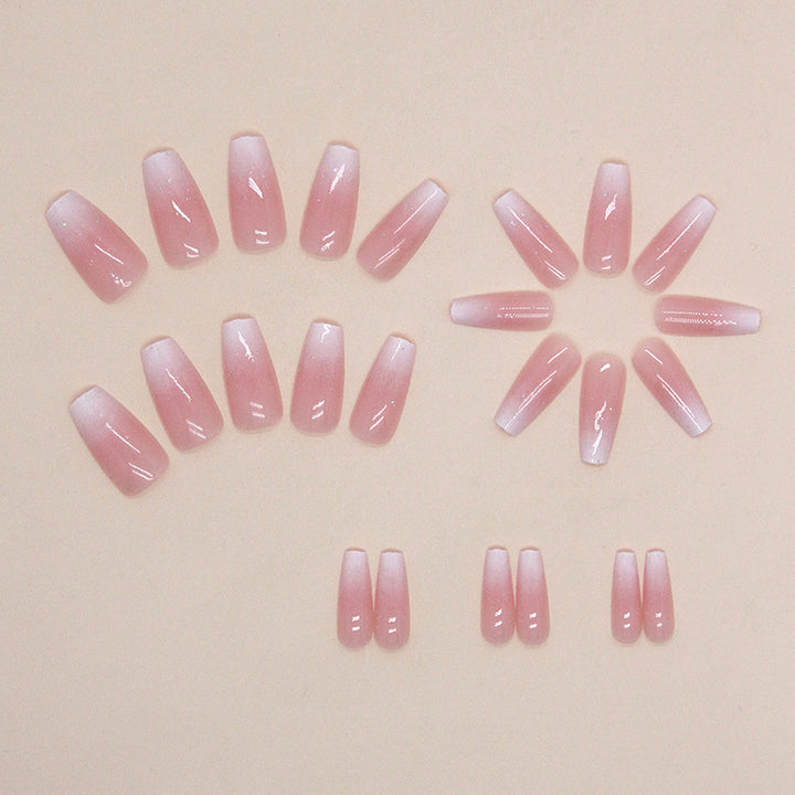Art nails with elegant gradient and high gloss finish Stornfield