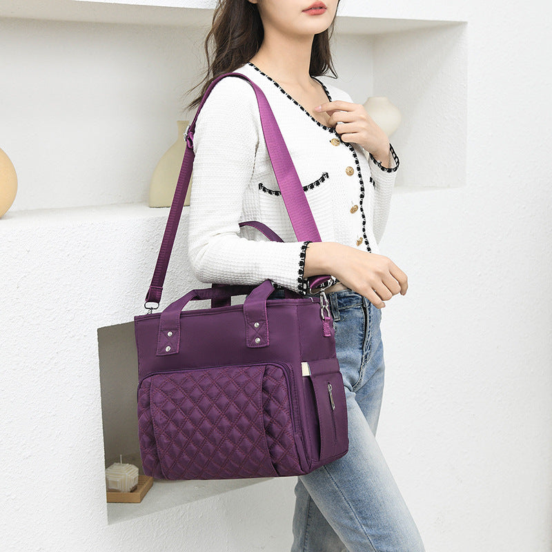Quilted Multi-Compartment Tote Bag Stornfield