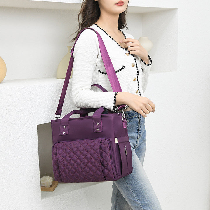 Quilted Multi-Compartment Tote Bag Stornfield