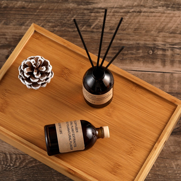 Reed Diffuser Glass Bottle Home Fragrance Set with Natural Plant Extracts