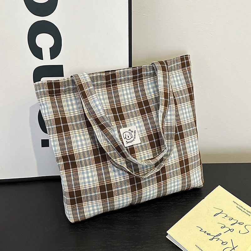 WoStylish Plaid Tote Bag Stornfield