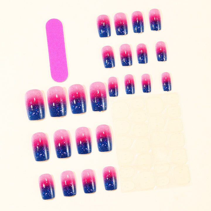 Sparkling Ombre Nail Art Extensions Stornfield
