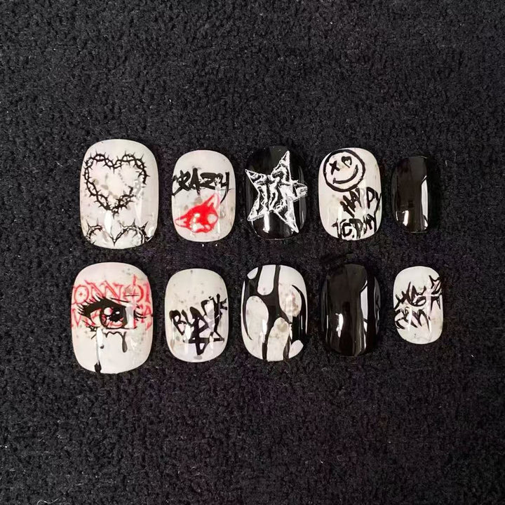Artistic Abstract Finger Nail Art Set Stornfield