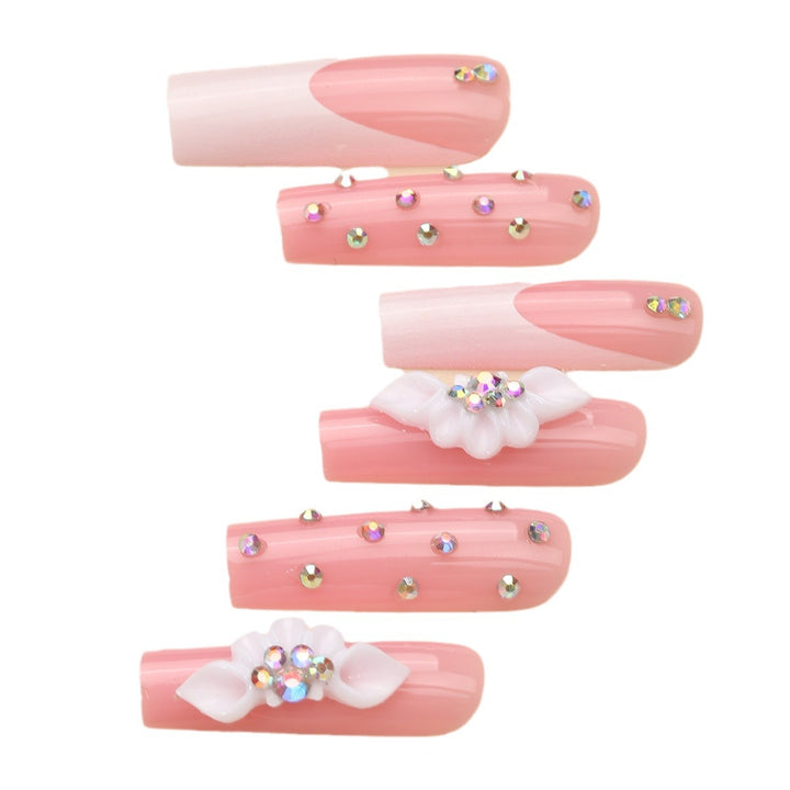Decorative Floral Press-On Nail Tips Set Stornfield