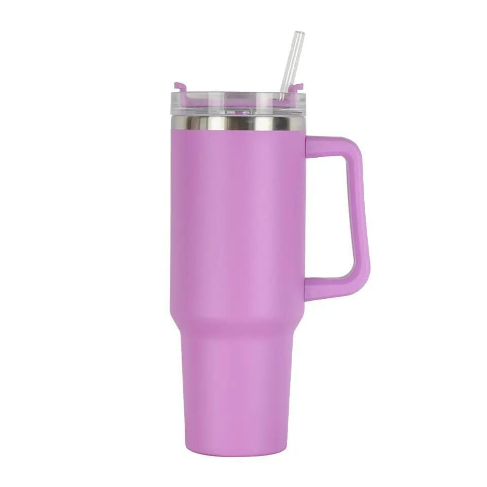 Women's Insulated Drinking Cup with Handle and Straw Stornfield