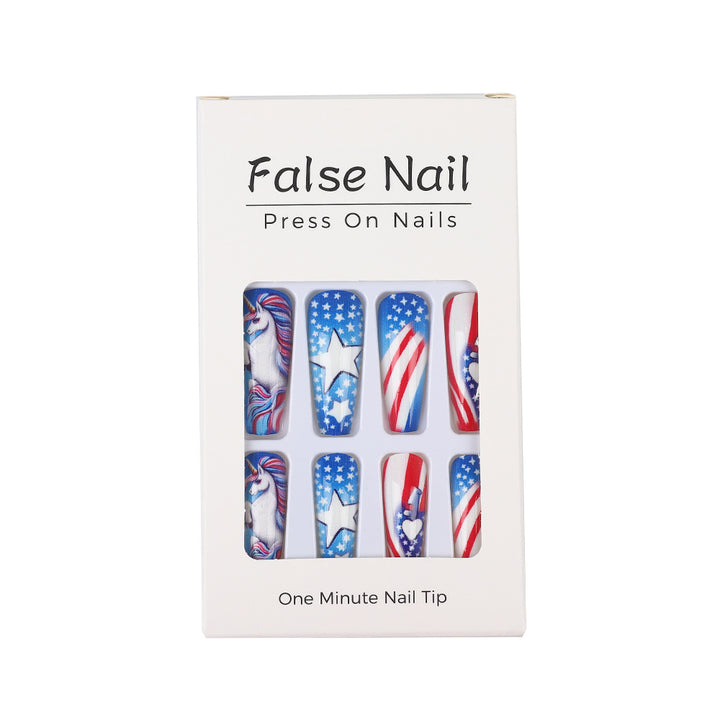 Creative nail art with patriotic designs Stornfield