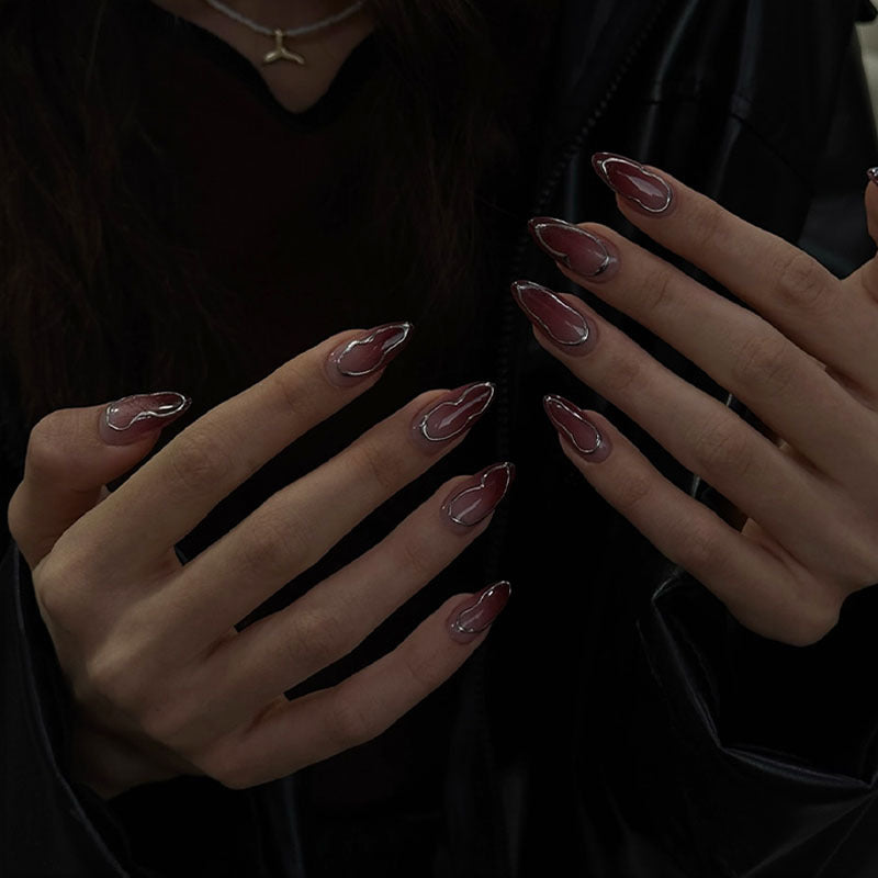 Acrylic nail set with elegant ombre effects Stornfield