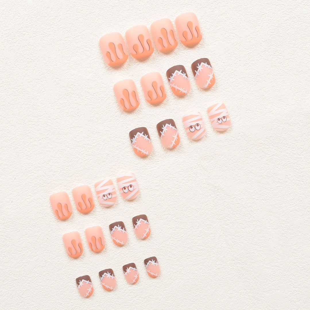Artificial nail set with creative Halloween design Stornfield