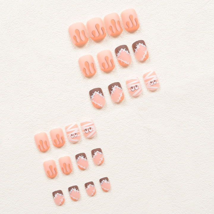 Artificial nail set with creative Halloween design Stornfield
