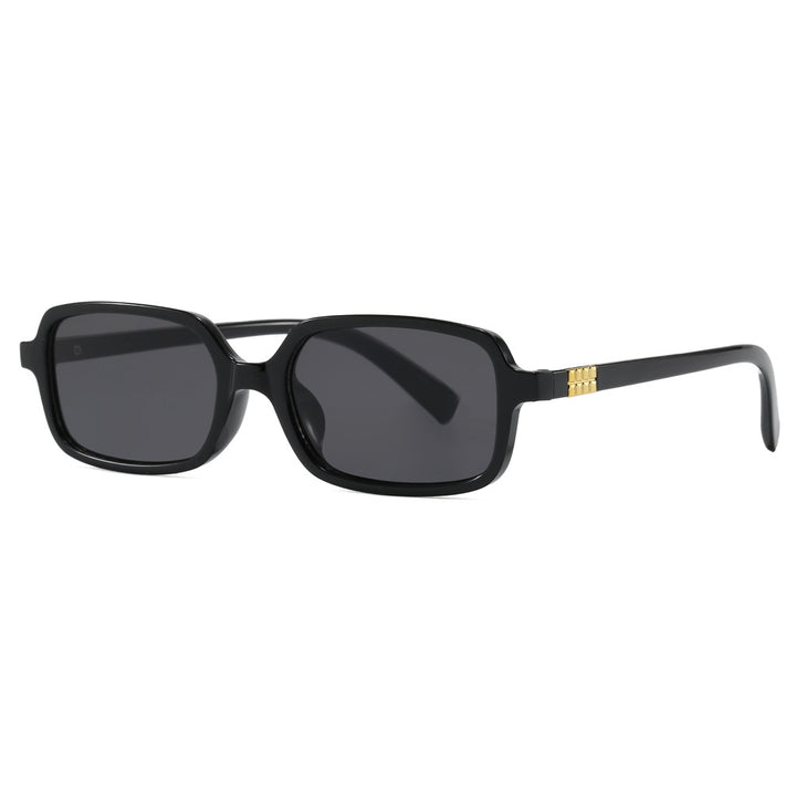Women's fashionable square glasses with elegant plastic frame and gold accents Stornfield