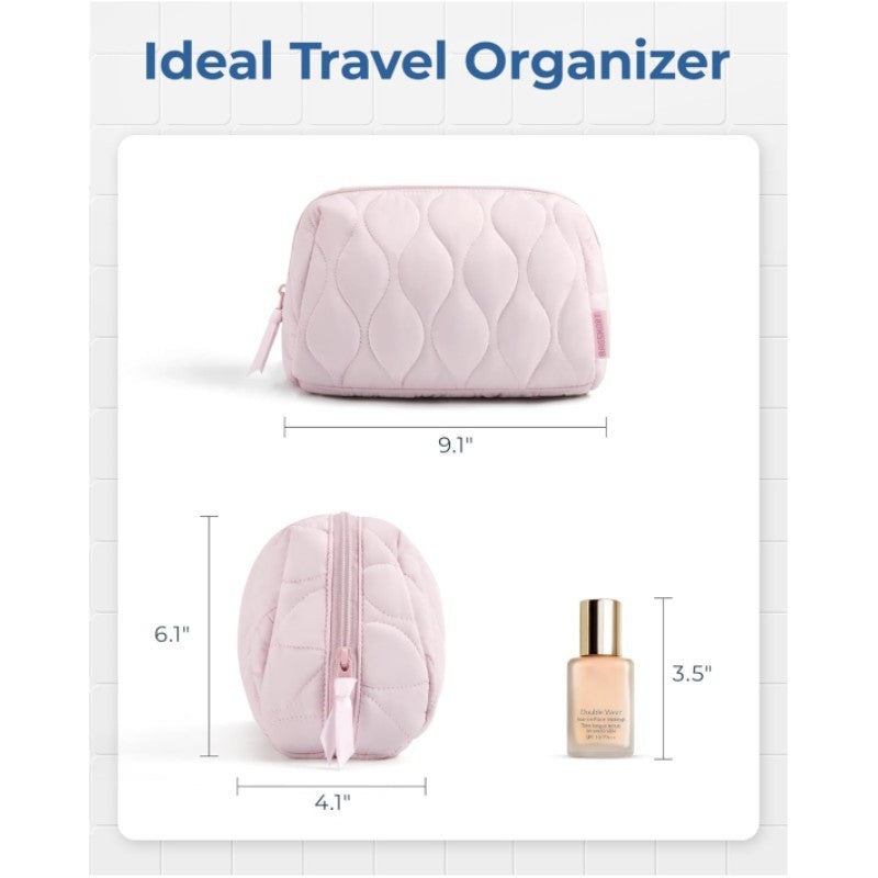 Cosmetic Organizer Bag with Cross Pattern Stornfield