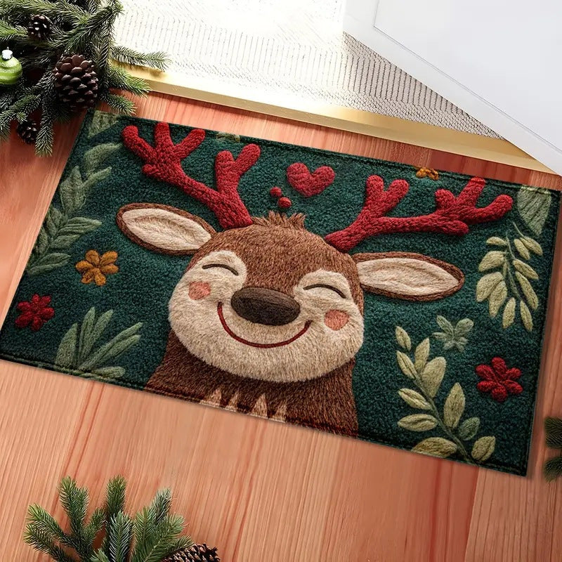 Winter-Themed Plush Bath Mat