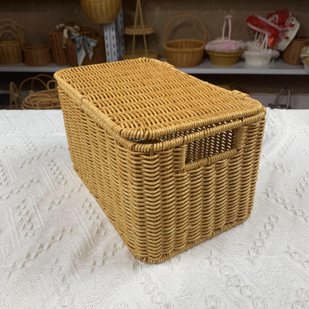 Versatile Rectangular Woven Storage Bin Stornfield