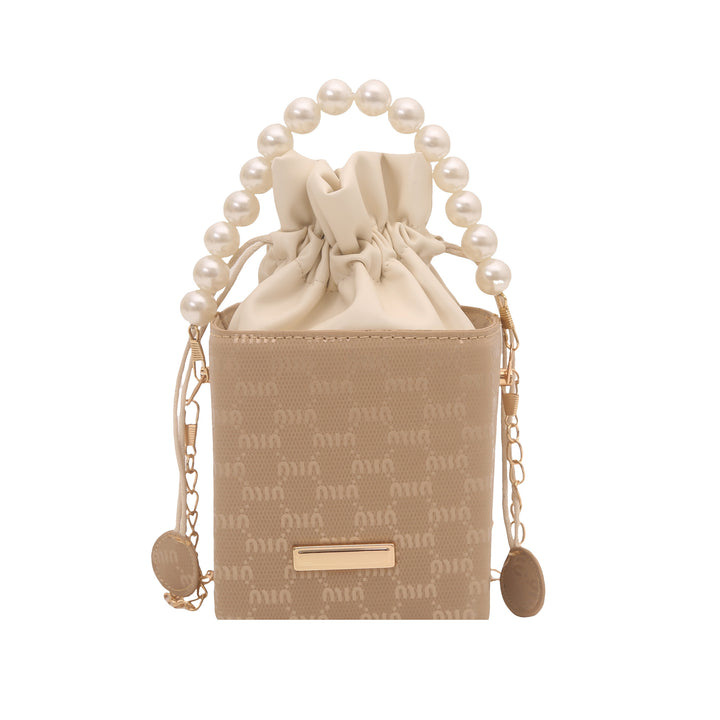 Elegant Pearl-Handled Mini Bucket Bag Stornfield