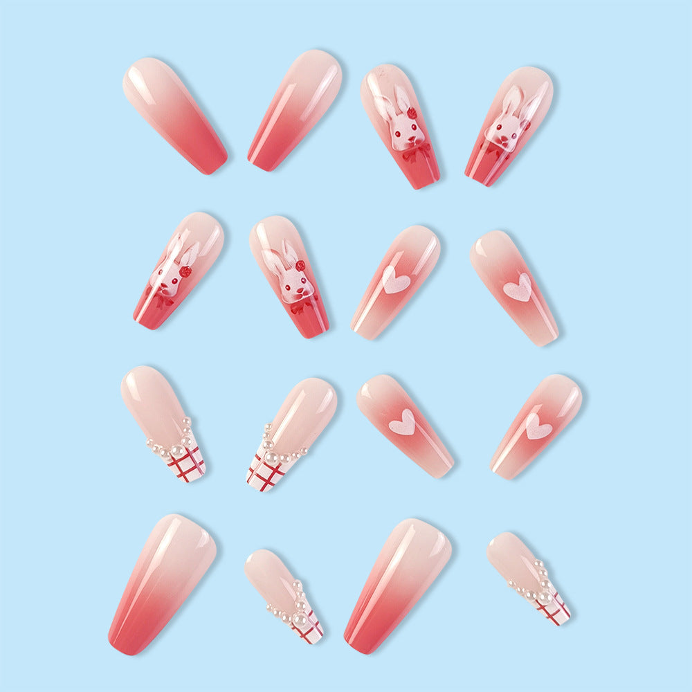 Creative nail art with elaborate animal design