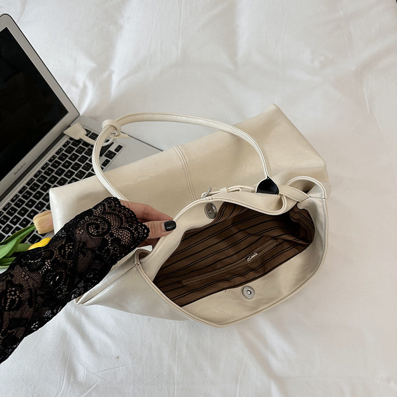 Spacious Leather Tote