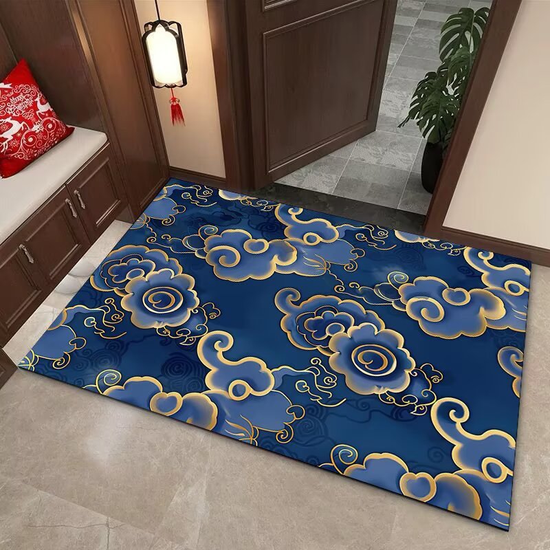 Elegant Cloud Motif Area Mat Stornfield