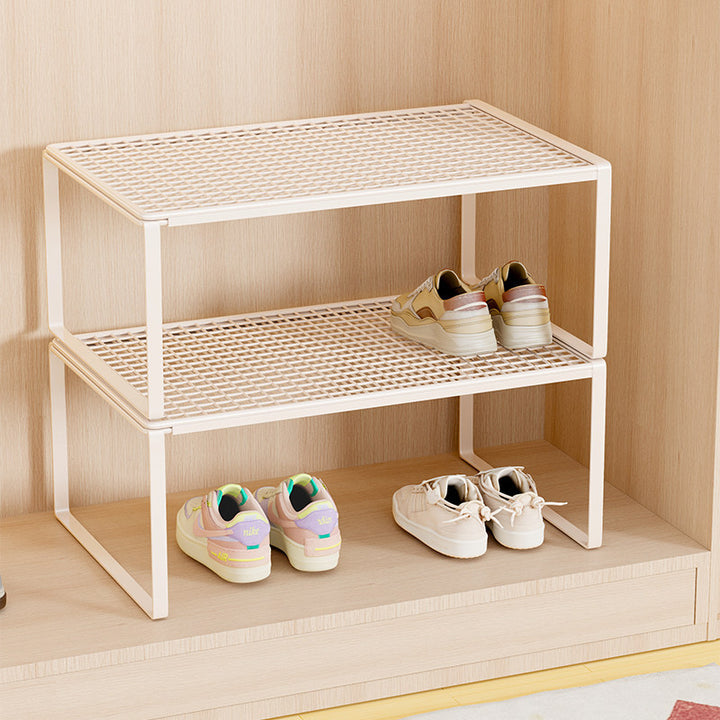 Adjustable Expandable Metal Shoe Shelf Organizer