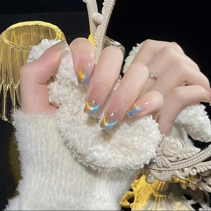 Artificial Nail Set with Modern Gradient Color Stornfield