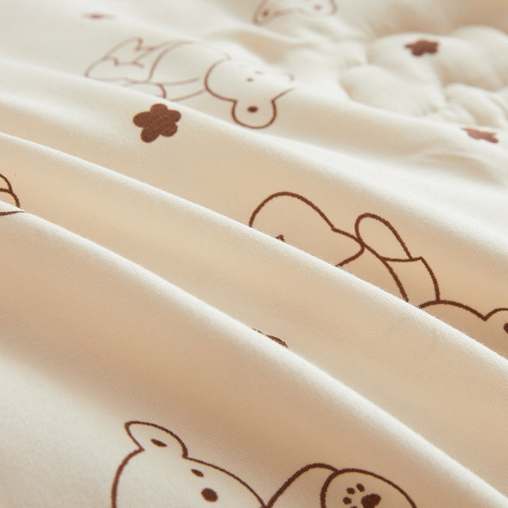 Women's cozy blanket with lovely bear pattern Stornfield