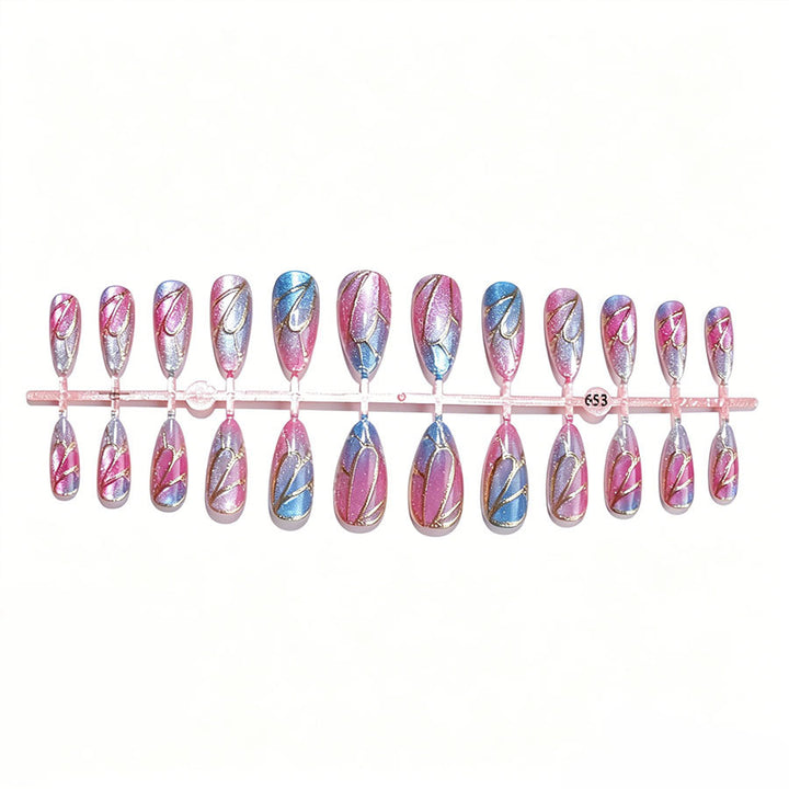 Artistic Glitter Gradient Press-On Nails Stornfield