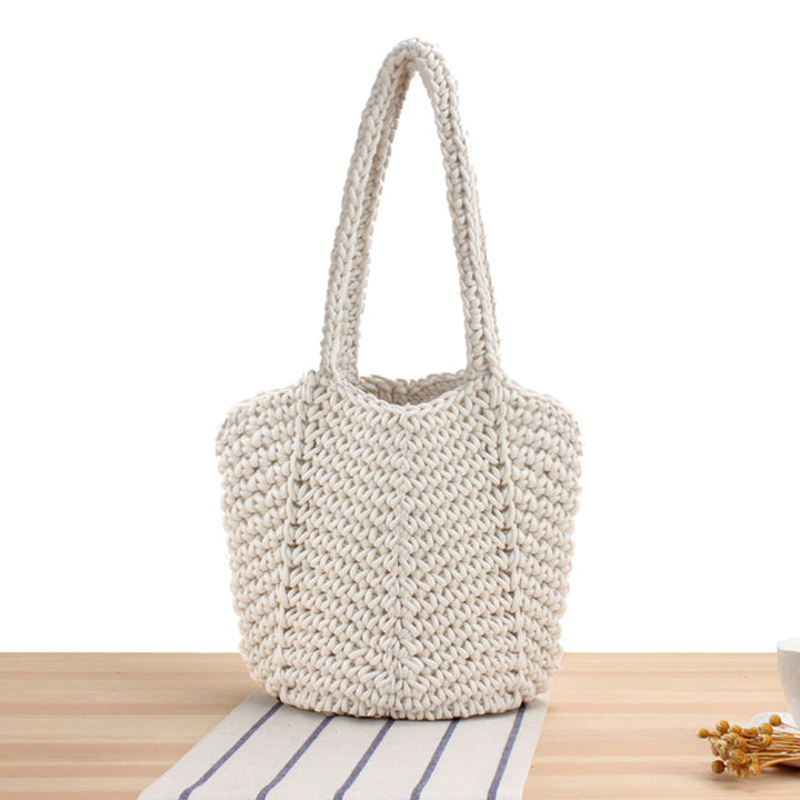Handbag Made of Handcrafted Macrame with Textured Design Stornfield