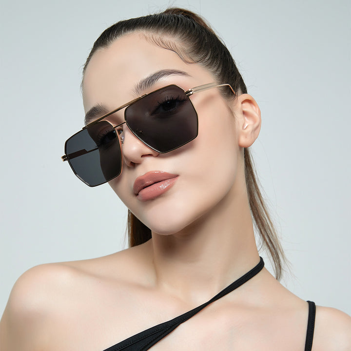 Ladies elegant hexagonal sunglasses Stornfield