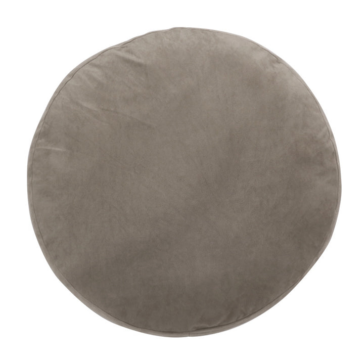 Floor cushion pouf with shape-stable filling and removable cover