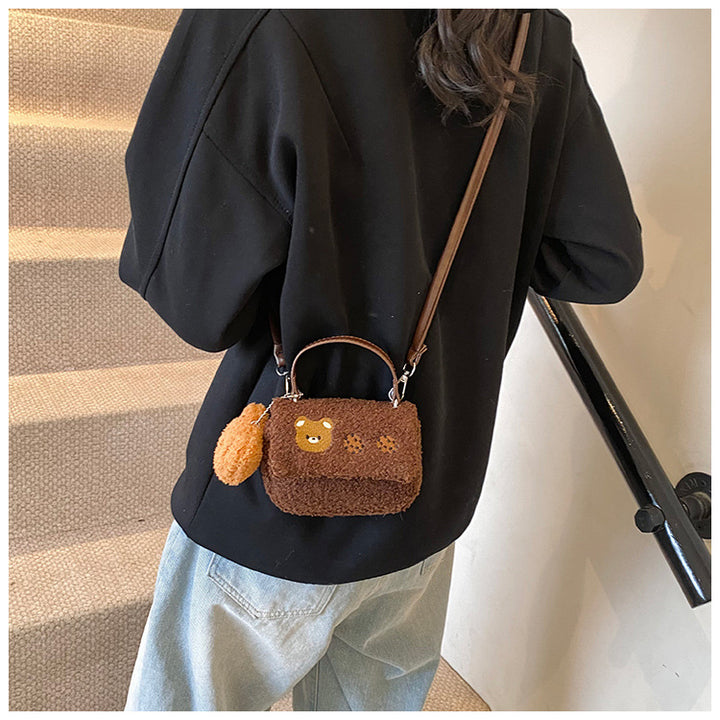 Plush Crossbody Bag with Cute Animal Design Stornfield