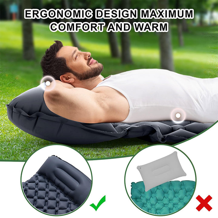 Air Mattress With Integrated Headrest And Comfortable Valve System Stornfield
