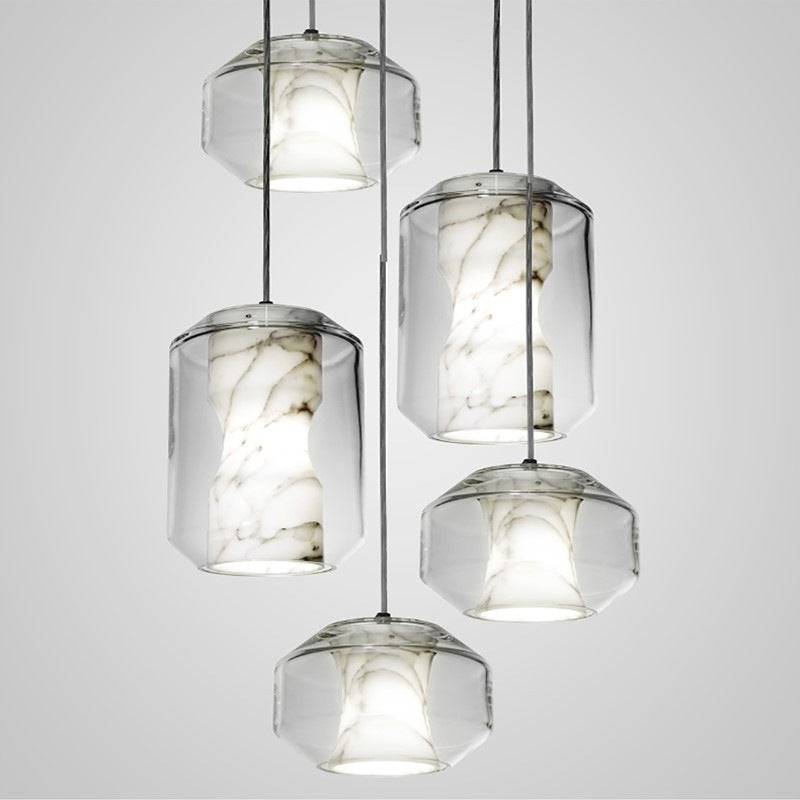 Artistic Glass Pendant Light