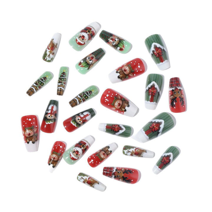 Christmas art nail set with cute Christmas designs Stornfield