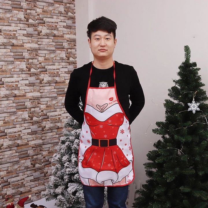 Christmas-Themed Chef Apron