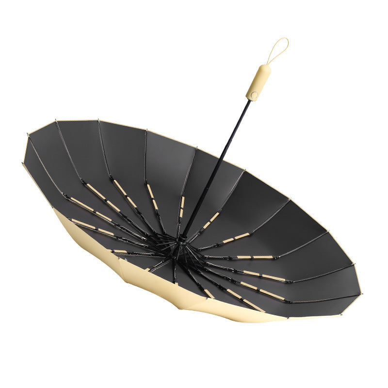 Women Automatic Folding Umbrella with 48 Ribs and Ergonomic Handle Stornfield