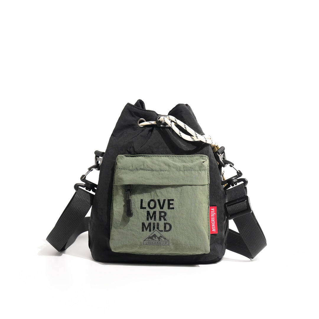 Versatile Drawstring Backpack with External Pocket Stornfield