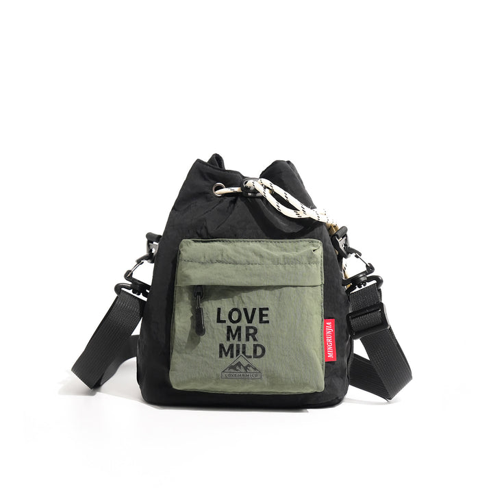 Versatile Drawstring Backpack with External Pocket Stornfield