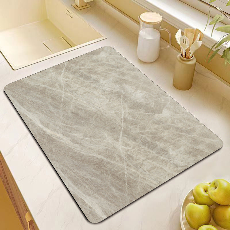 Premium Marble Print Kitchen Mat Stornfield
