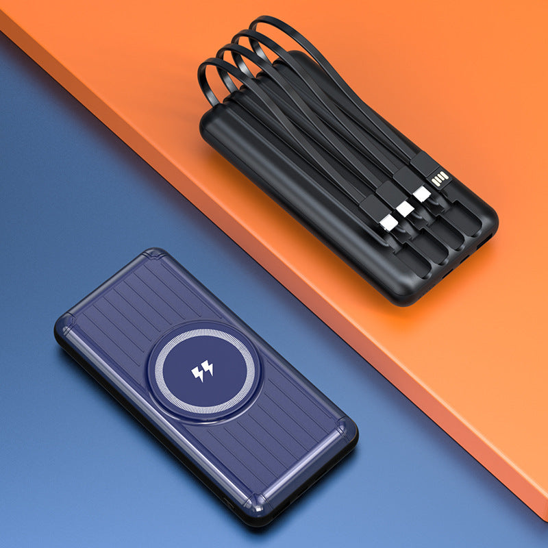 Compact power bank with integrated charging cable and fast USB-C connection Stornfield