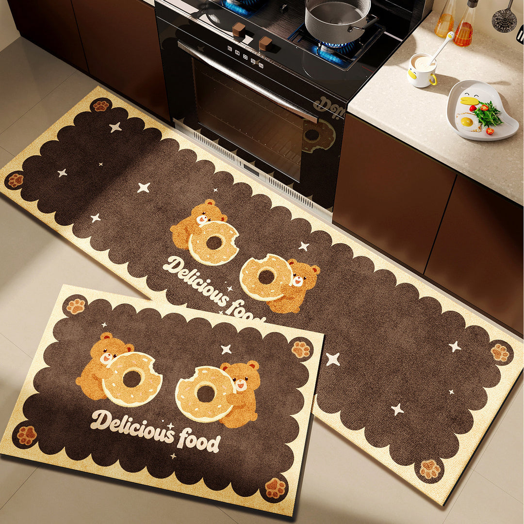 Playful Pet-Themed Kitchen Mat Set Stornfield